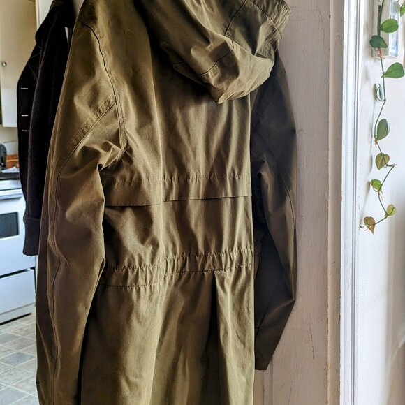 Old Navy Army Green Raincoat - Picture 4 of 6